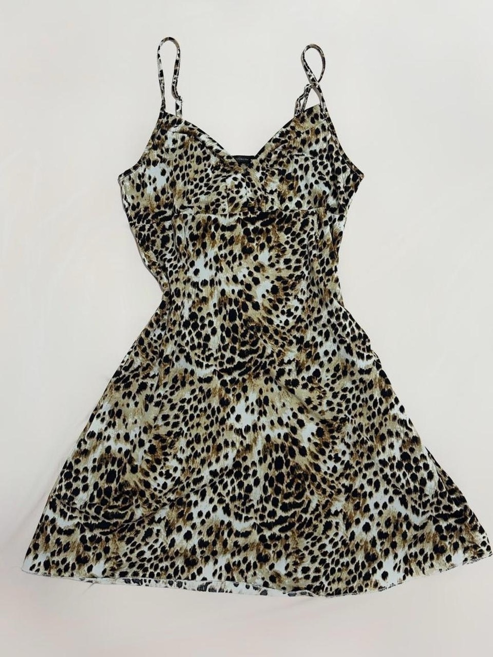 Leopard Print Slip Dress y2k